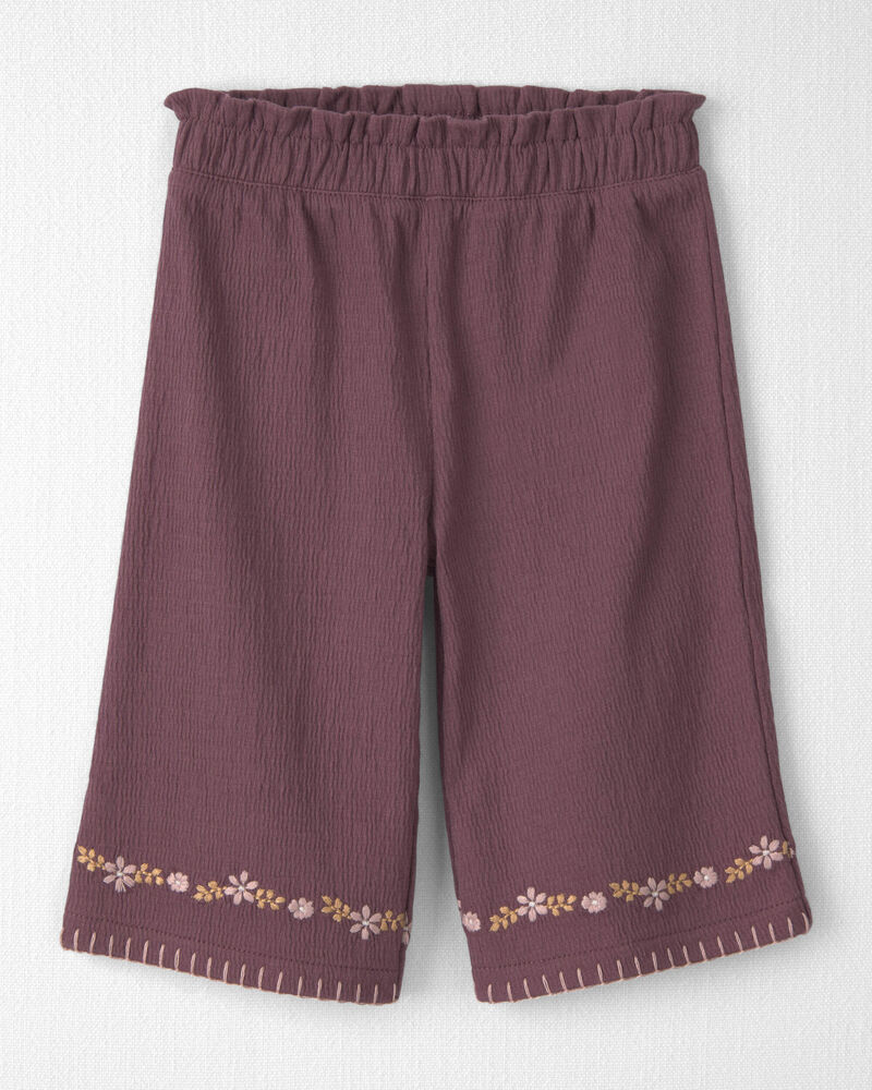 Baby Girl 2-Piece Organic Cotton Smocked Top & Pant Set, image 2 of 6 slides