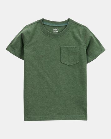 Toddler Boy Solid Short-Sleeve Tee - Green, 
