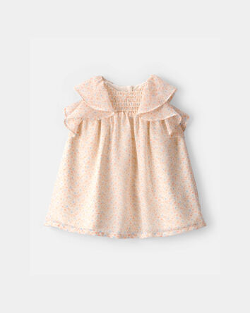 B&eacute;b&eacute; fille - Robe amble &agrave; motif floral - Rose, 