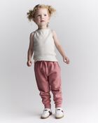 Toddler Girl Ribbed Tank Top - Cream, image 4 of 6 slides