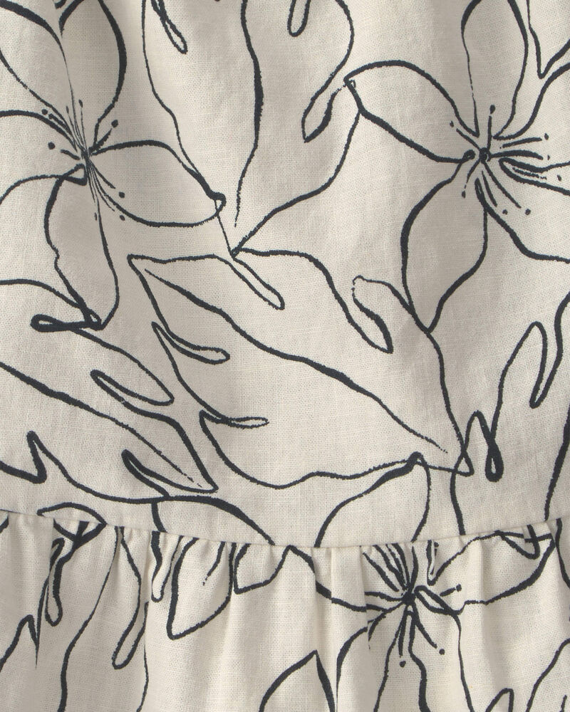 B&eacute;b&eacute; fille - Robe &agrave; motif floral - Noir/Ivoire, image 6 sur 6 diapositives