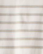 Toddler Boy Striped Long-Sleeve Tee - Ivory, image 2 of 3 slides