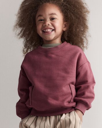 Toddler Otter Sweatshirt™ with Pockets - Burgundy, 