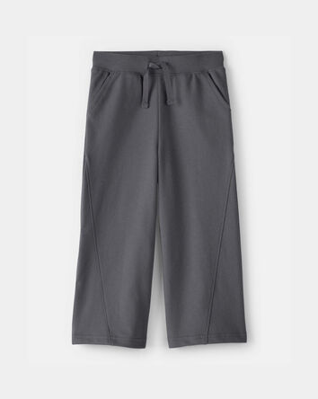 Tout-petit fille - Pantalon de sport &agrave; jambe large en jersey bouclette - Gris, 