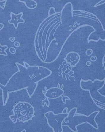 Baby Sea Animals Graphic Tank - Blue, 