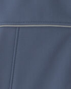 Boys Quilted Mid Weight Jacket- Blue, image 3 of 4 slides