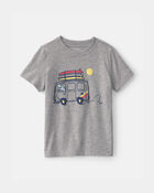 Toddler Boy Cruising Shark Graphic Tee - Grey, image 1 of 3 slides