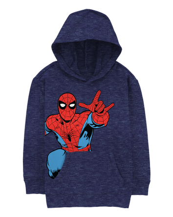 Kid Spider-Man Pullover Hoodie, 