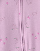 B&eacute;b&eacute; fille - Grenouill&egrave;re ajust&eacute;e &agrave; motif de lapin - Mauve, image 3 sur 4 diapositives