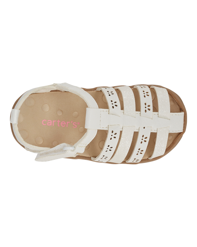 Every Step® First Walker Fisherman Sandals - White, image 4 of 7 slides