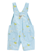 Baby Girl Floral Striped Shortall, image 2 of 4 slides