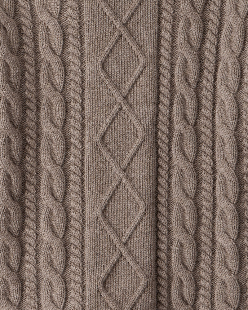 Organic Cotton Cable Knit Sweater, image 3 of 4 slides