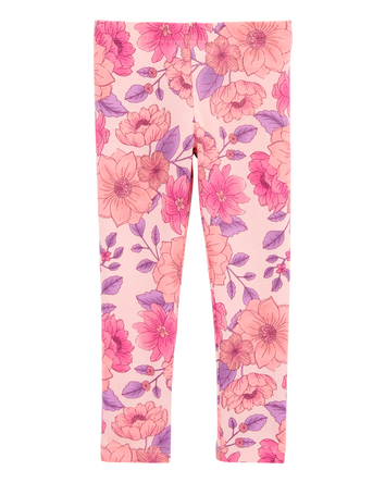 Baby Floral-Print Stretch Leggings - Pink, 