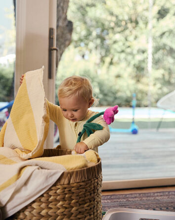 B&eacute;b&eacute; - Grenouill&egrave;re PurelySoft &agrave; fermeture &agrave; glissi&egrave;re &agrave; deux sens - Jaune, 