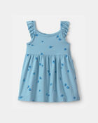 Baby Girl Blueberry Sleeveless Dress - Blue, image 2 of 4 slides