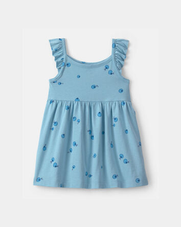 Baby Girl Blueberry Sleeveless Dress - Blue, 