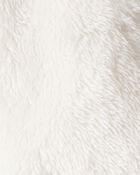 Baby Sherpa Hooded Long-Sleeve Sweater - White, image 3 of 4 slides