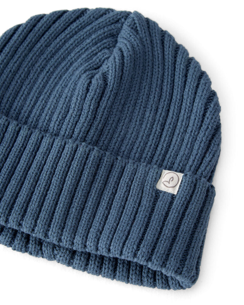 Toddler Organic Cotton Sweater Knit Beanie, image 2 of 4 slides