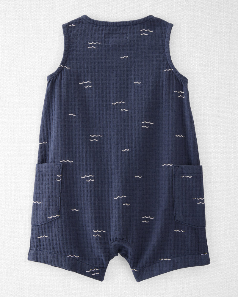 Baby Organic Cotton Gauze Romper, image 2 of 4 slides