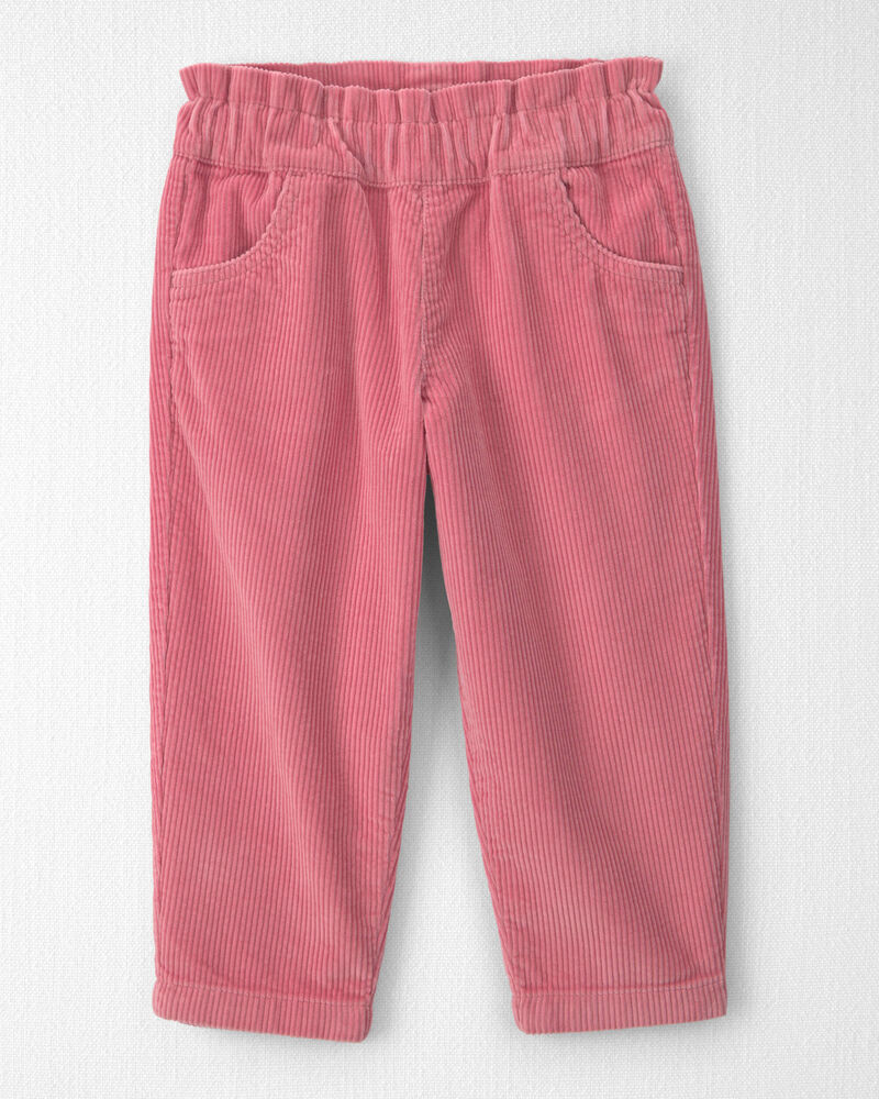 Toute-petit fille - Pantalon &agrave; enfiler en velours c&ocirc;tel&eacute; de coton biologique, image 1 sur 4 diapositives