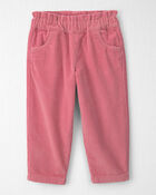 Toute-petit fille - Pantalon &agrave; enfiler en velours c&ocirc;tel&eacute; de coton biologique, image 1 sur 4 diapositives