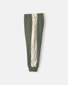 B&eacute;b&eacute; gar&ccedil;on - Ensemble 2 pi&egrave;ces haut manches longues et pantalon en jersey bouclette &agrave; broderie &laquo;MVP&raquo; &ndash; Vert olive, image 3 sur 4 diapositives