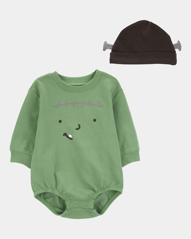 Baby 2-Piece Halloween Frankenstein Outfit Set, image 1 of 3 slides