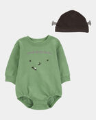 Baby 2-Piece Halloween Frankenstein Outfit Set, image 1 of 3 slides