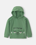 Toddler Boy Frankenstein Halloween Hoodie - Green, image 1 of 5 slides