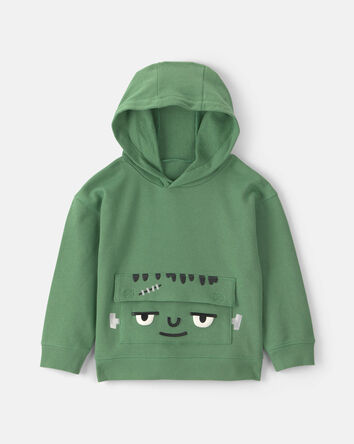 Toddler Boy Frankenstein Halloween Hoodie - Green, 