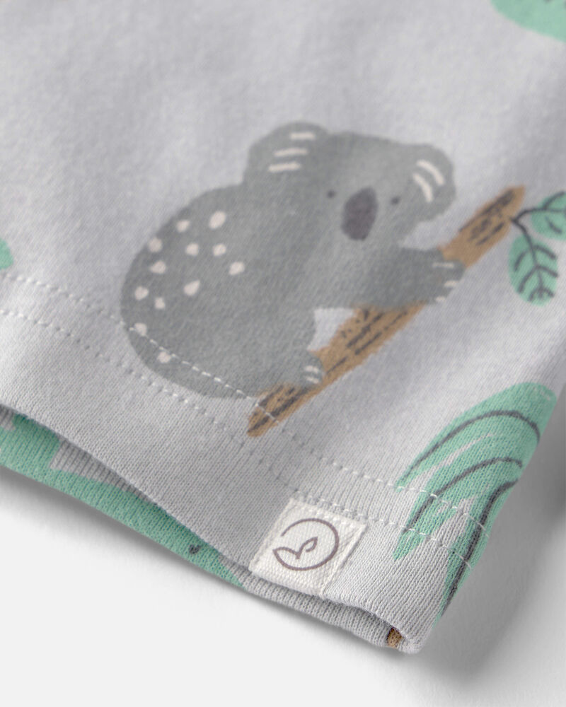 Baby 2-Piece Organic Cotton Pyjama in Aussie Friends Print, image 2 of 4 slides