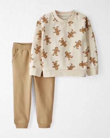 Toddler 2-Piece Gingerbread Man Set Made with Organic Cotton, 