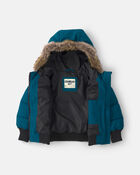 Toddler Boy Bubble Urban Jacket- Teal, image 2 of 4 slides
