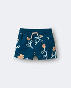 Tout-petit gar&ccedil;on - Short maillot de bain &agrave; imprim&eacute; floral - Sarcelle, image 2 sur 7 diapositives