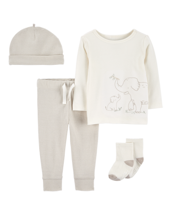 Baby 4-Piece Elephant Outfit Set, 