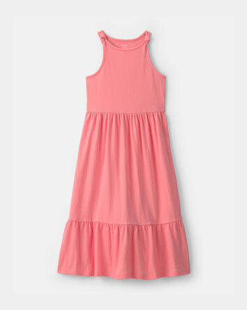 Filles - Robe maxi sans manches - Rose, 