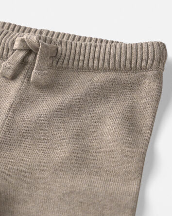 B&eacute;b&eacute; gar&ccedil;on - Ensemble 2 pi&egrave;ces haut et pantalon en tricot de coton biologique, 