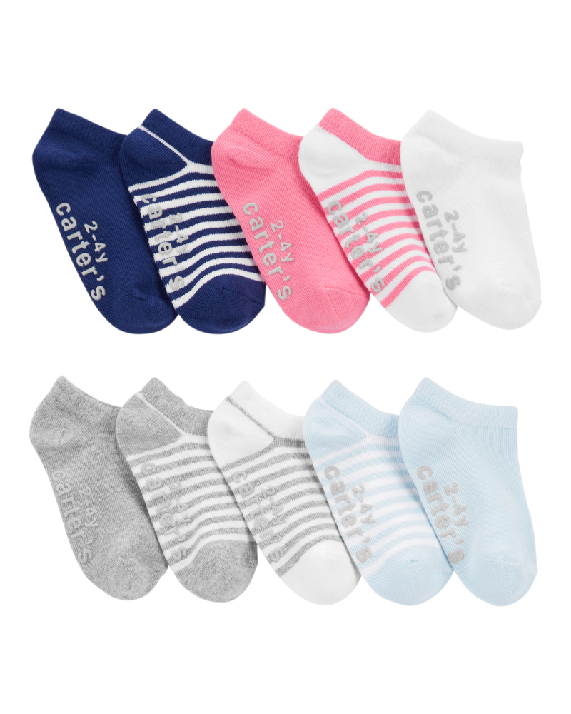 Enfant en bas âge 10 paires de chaussettes ultra basses, image 1 sur 2 diapositives