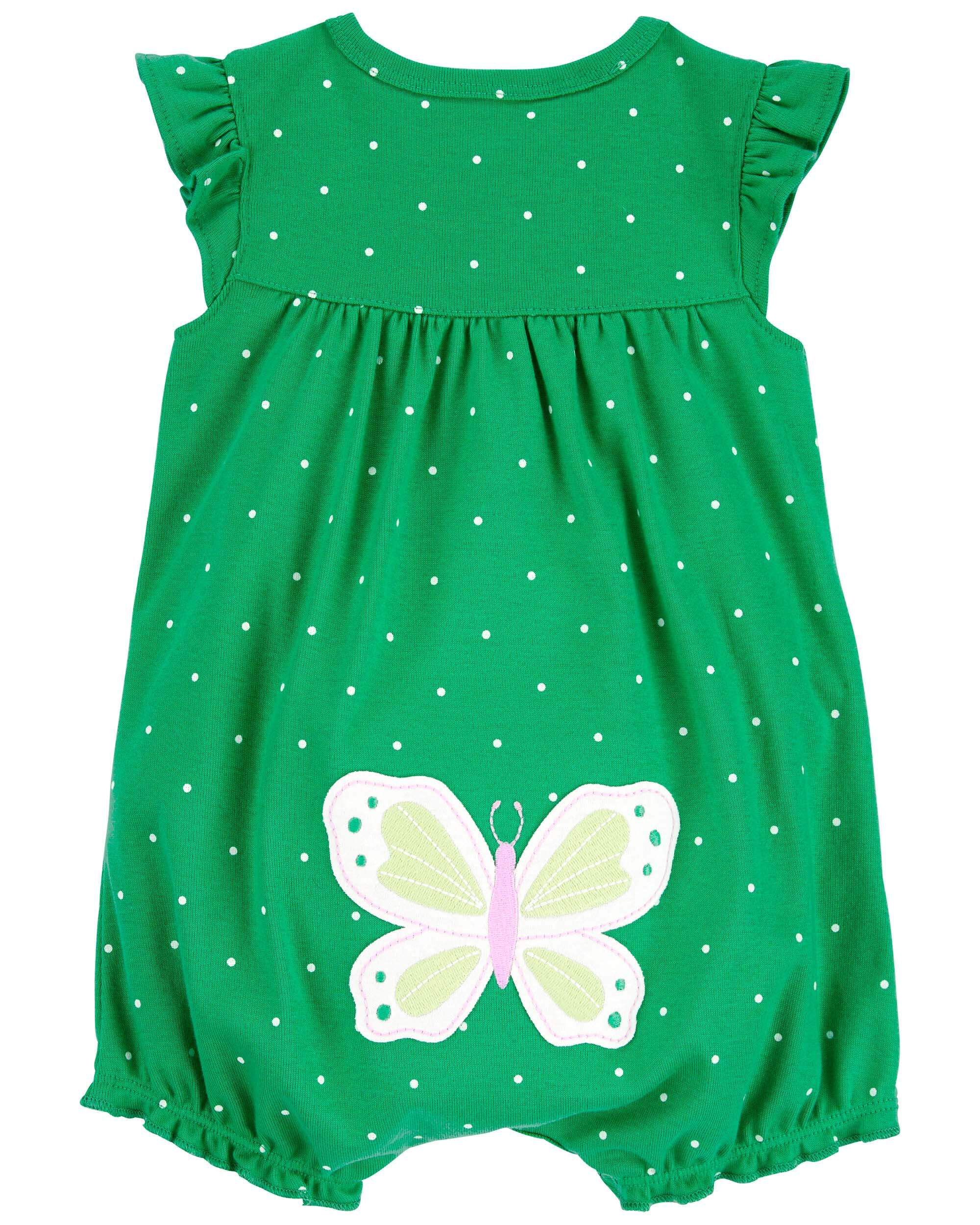 Baby Polka Dot Snap Up Romper