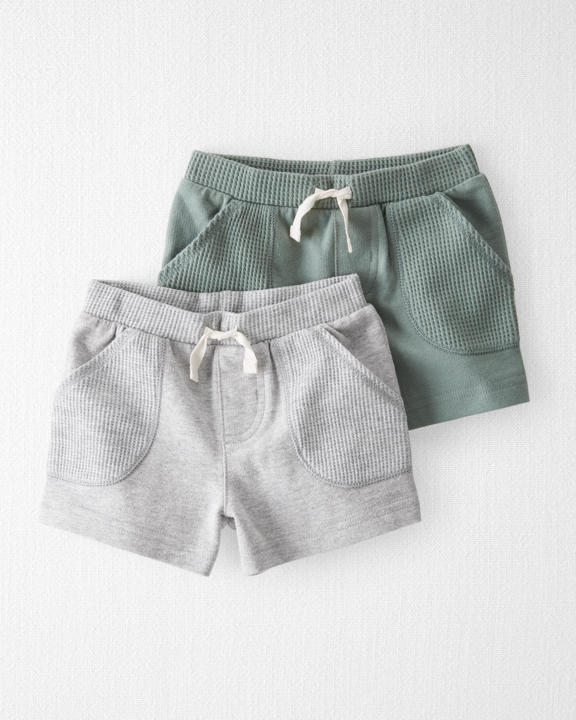 Girls cotton knit shorts deals