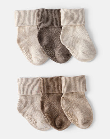 Bébé - 6 paires de socquettes - Brun, 
