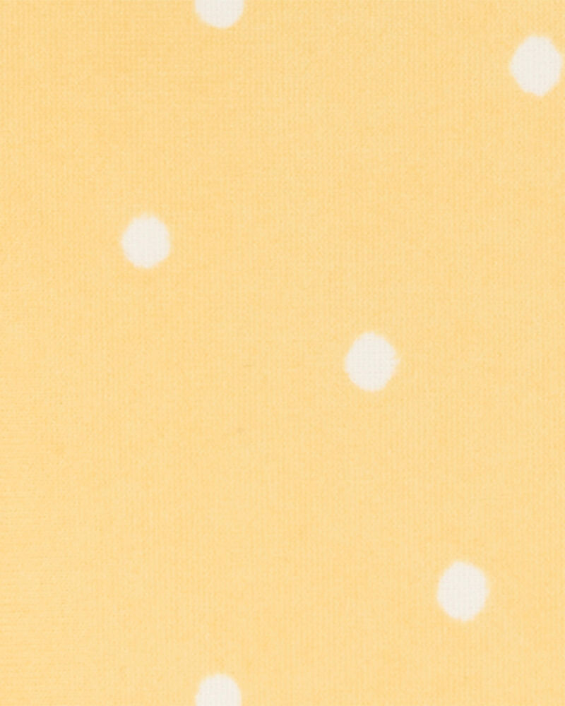Bébé fille - Maillot de bain 1 pièce à pois - Jaune, image 4 sur 5 diapositives