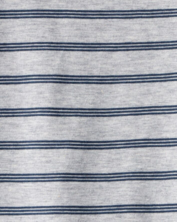 Tout-petit garçon - T-shirt à manches longues rayé - Gris, 