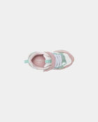 Toddler Girl Colour Block Athletic Shoes- Pink/White, image 10 of 12 slides