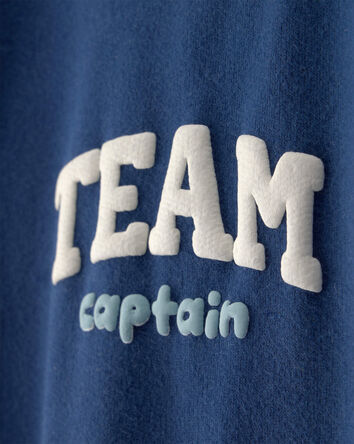 B&eacute;b&eacute; - Combinaison en jersey bouclette &laquo;Team Captain&raquo; - Bleu, 