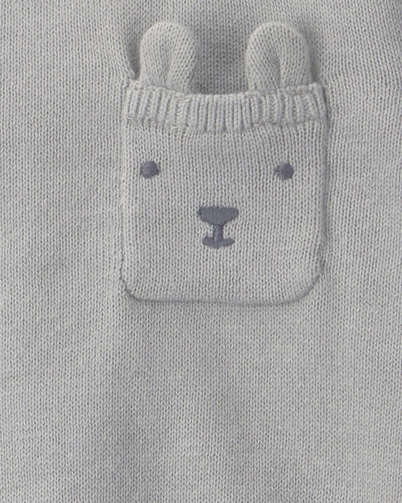 Baby 2-Piece Organic Cotton Sweater Knit Top & Pant Set, image 3 of 6 slides