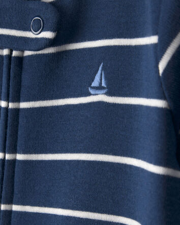 B&eacute;b&eacute; gar&ccedil;on - Ensemble de pyjama 1 pi&egrave;ce Ajust&eacute; pour bateau - Bleu, emballage de 2, 