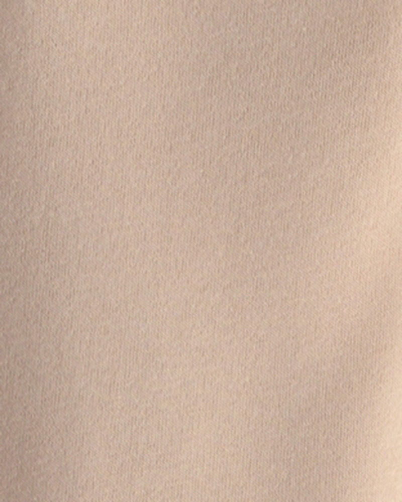 Boys Fleece Drawstring Knit Joggers - Tan, image 3 of 4 slides