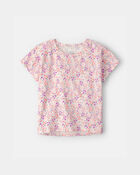 Girls Floral Top - Pink, image 1 of 3 slides