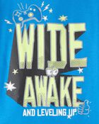 Boys Alligator 100% Cotton Loose Fit 4-Piece Pyjamas - Blue/White, image 2 of 4 slides